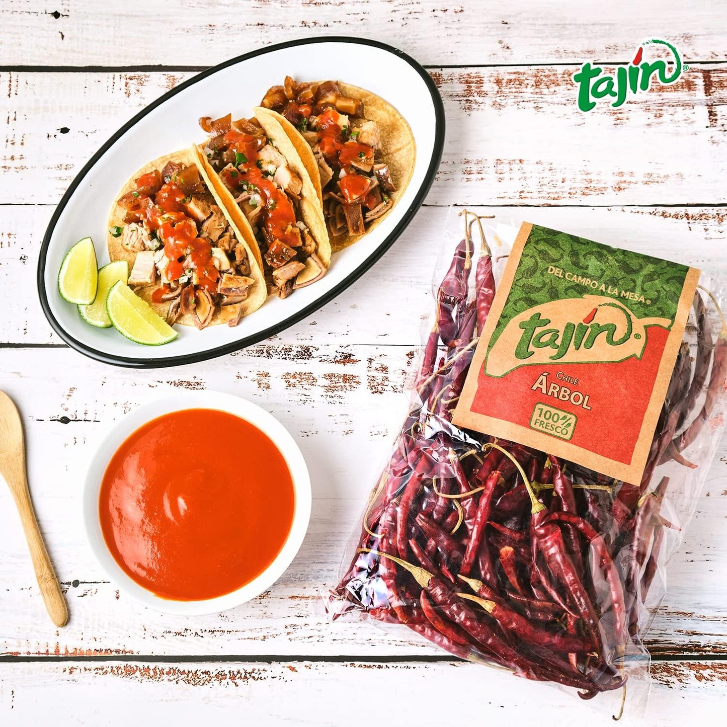 Tajin Dried Arbol Chillies 75g - BBE 12/12/2024