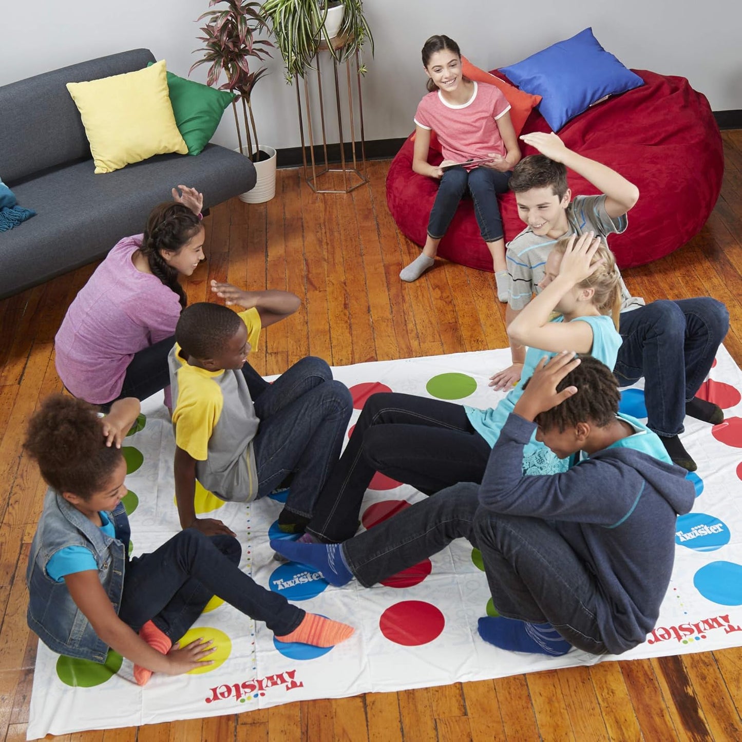 Twister Ultimate: Bigger Mat, More Coloured Spots, Compatible with Alexa