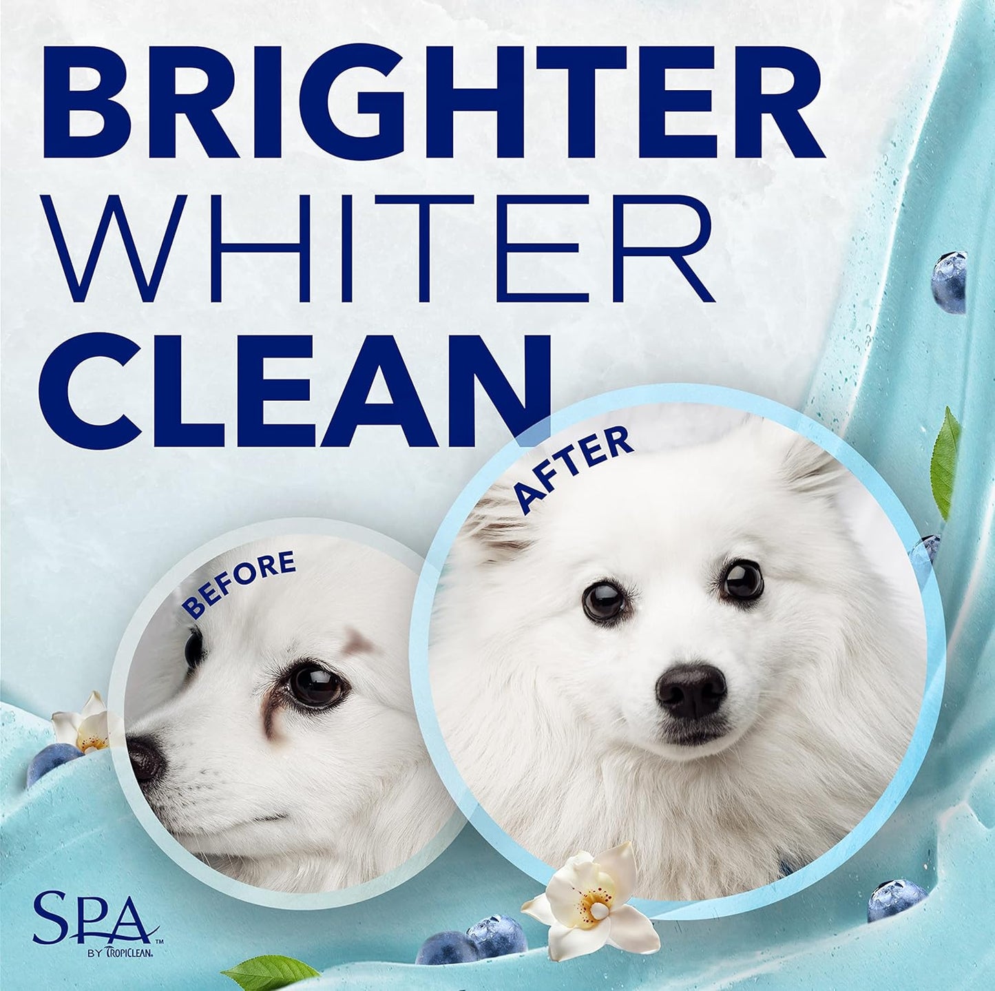 TropiClean SPA Blueberry Facial Cleanser & Tear Stain Remover for Cats & Dogs 236ml