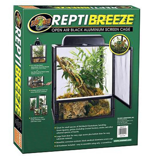 Zoo Med Repti Breeze Screen Cage, 61 x 61 x 122 cm, Black, XL