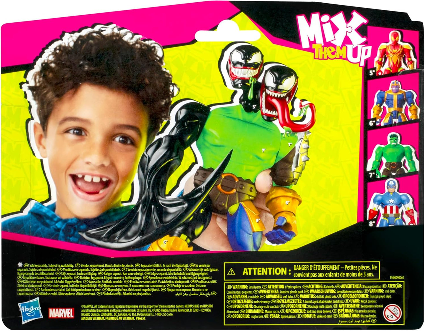 SPIDER-MAN MixMashers Marvel Venom Custom Mix-And-Match Deluxe Action Figure & Accessories