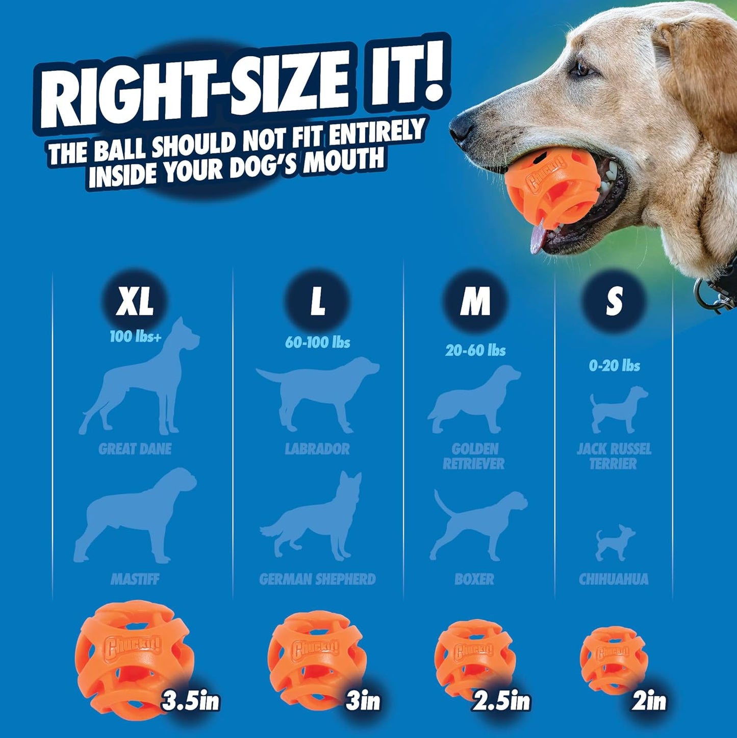 Chuckit! Air Fetch Ball Small (2pk) 4.8cm