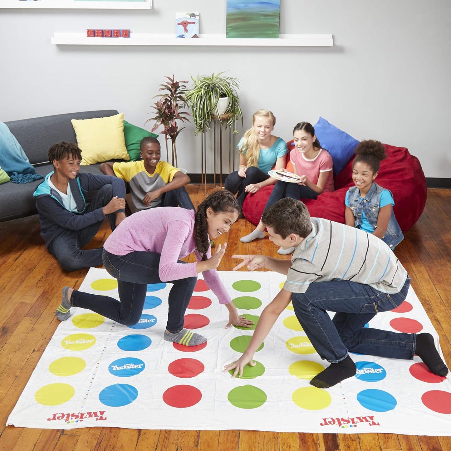 Twister Ultimate: Bigger Mat, More Coloured Spots, Compatible with Alexa