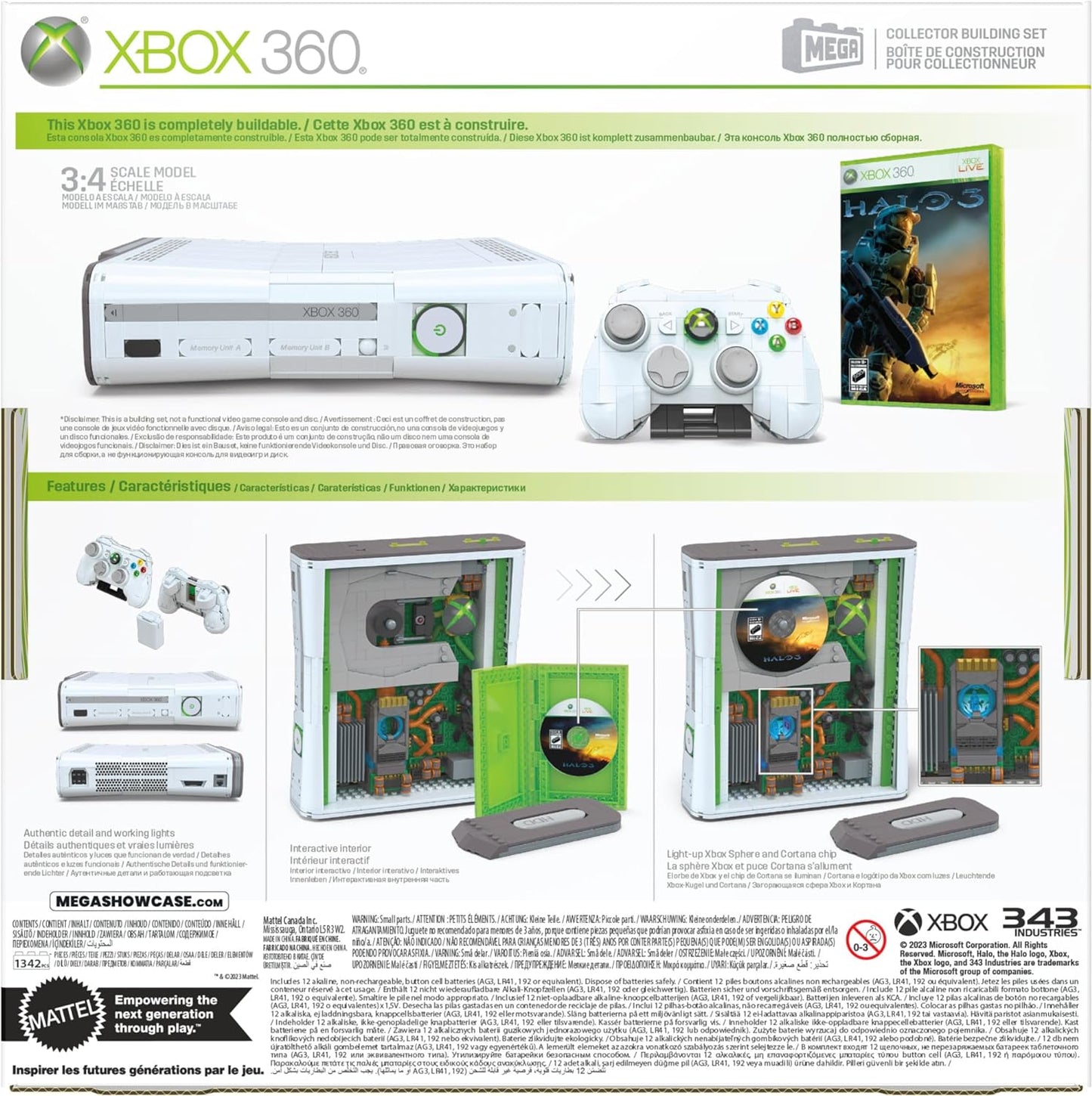 MEGA Microsoft Xbox 360 Collector Building Set (1342pcs)