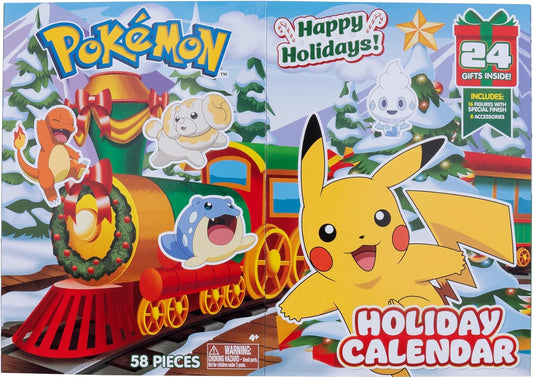 Pokémon 24 Day Advent Calendar - 2-inch Battle Figures and Unique Accessories