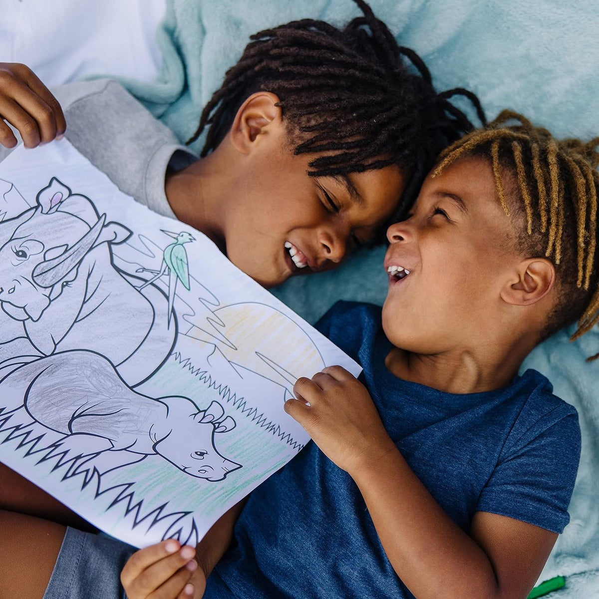 Melissa & Doug Jumbo Colouring Pad Animals | 50-Sheet Extra-Large Art Pad