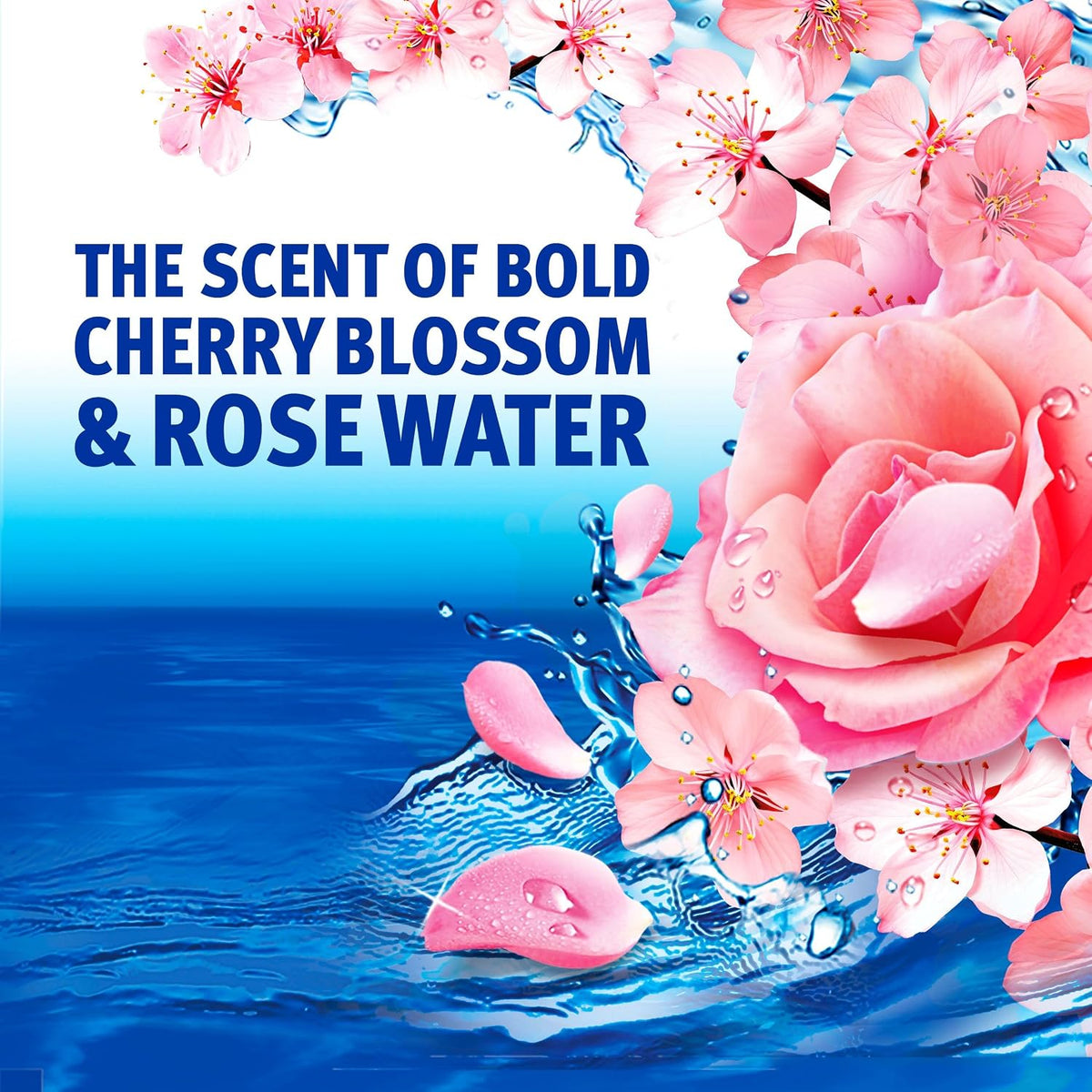 Bold Extra Laundry Pods Cherry Blossom & Rose Water 104 Washes | Twin Pack (52 x 2) with Built-In Lenor