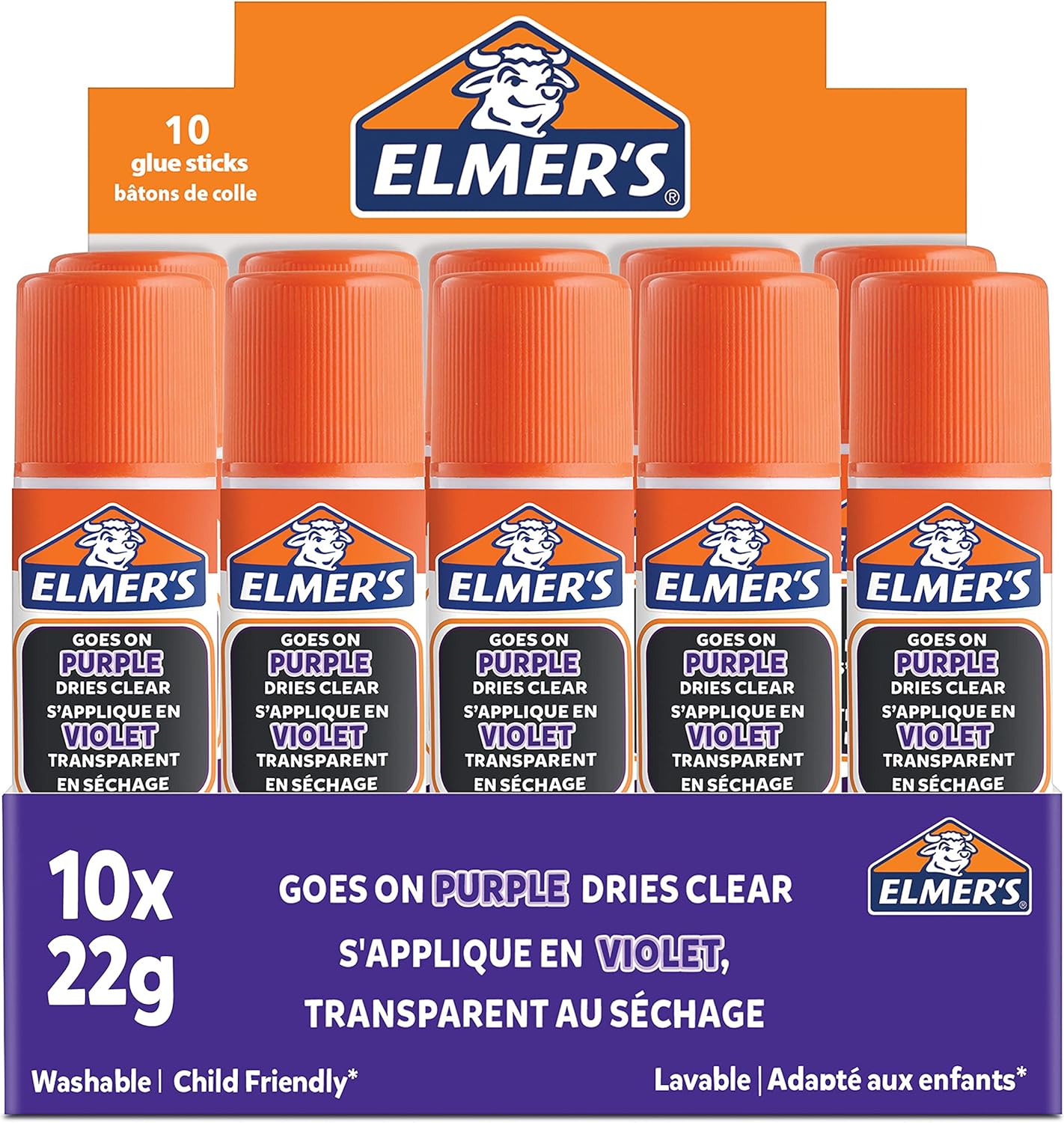 Elmer's Re-Stick Glue Sticks 10 x 22g - Edward Leonard Conroy Ltd