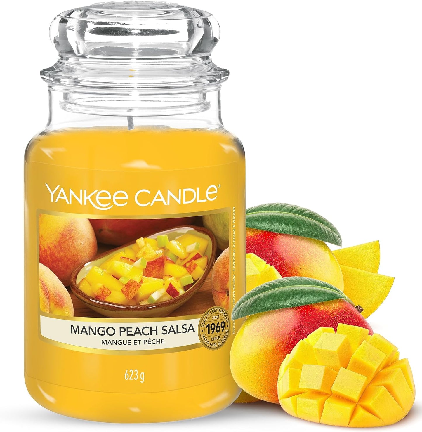 Yankee Candle Mango Peach Salsa Original Large Jar Candle