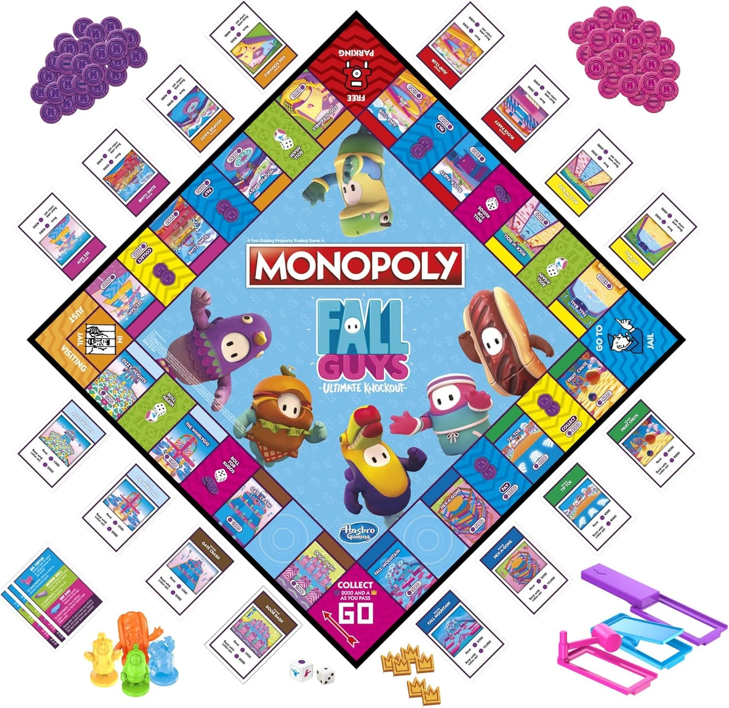MONOPOLY Fall Guys Ultimate Knockout Edition Board Game