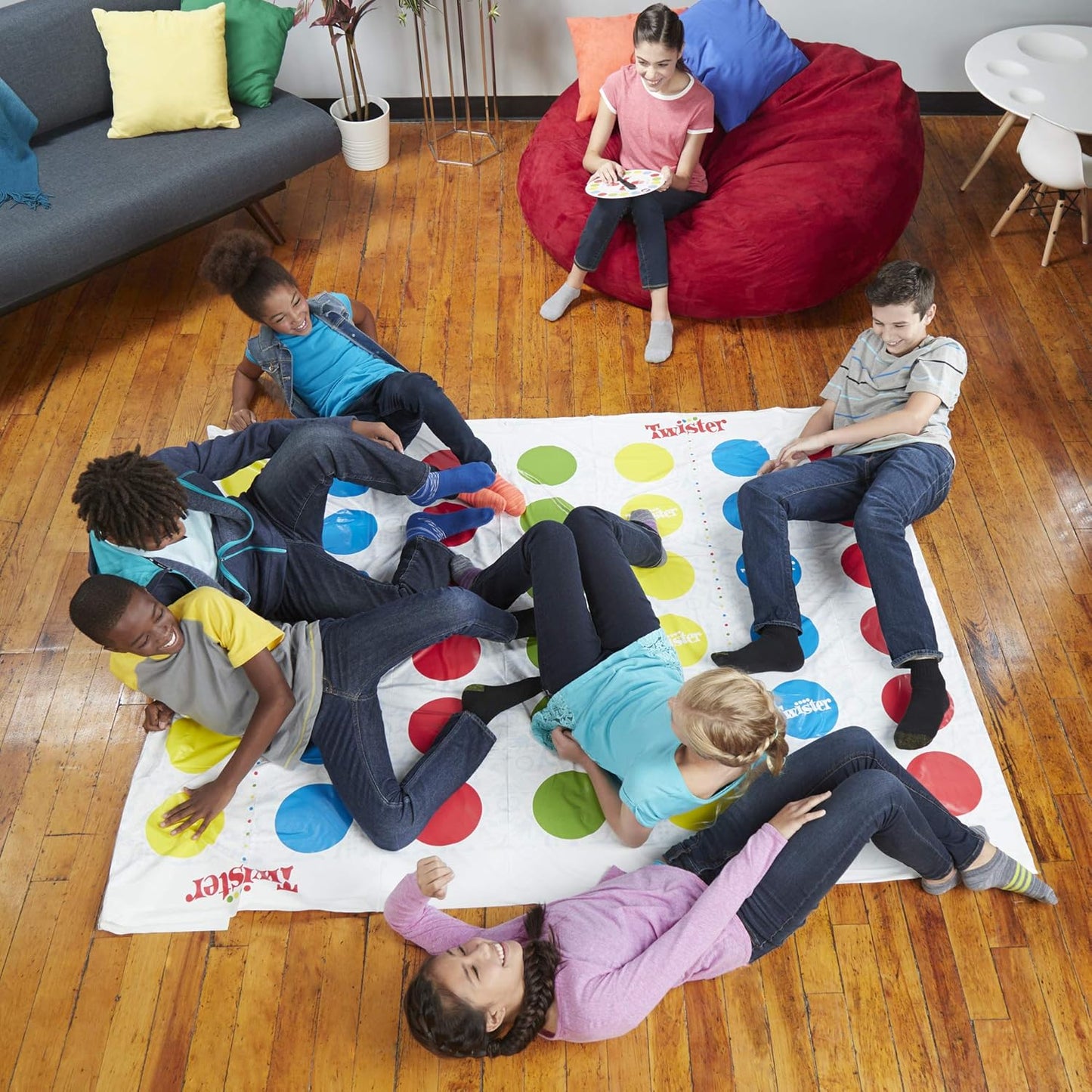 Twister Ultimate: Bigger Mat, More Coloured Spots, Compatible with Alexa