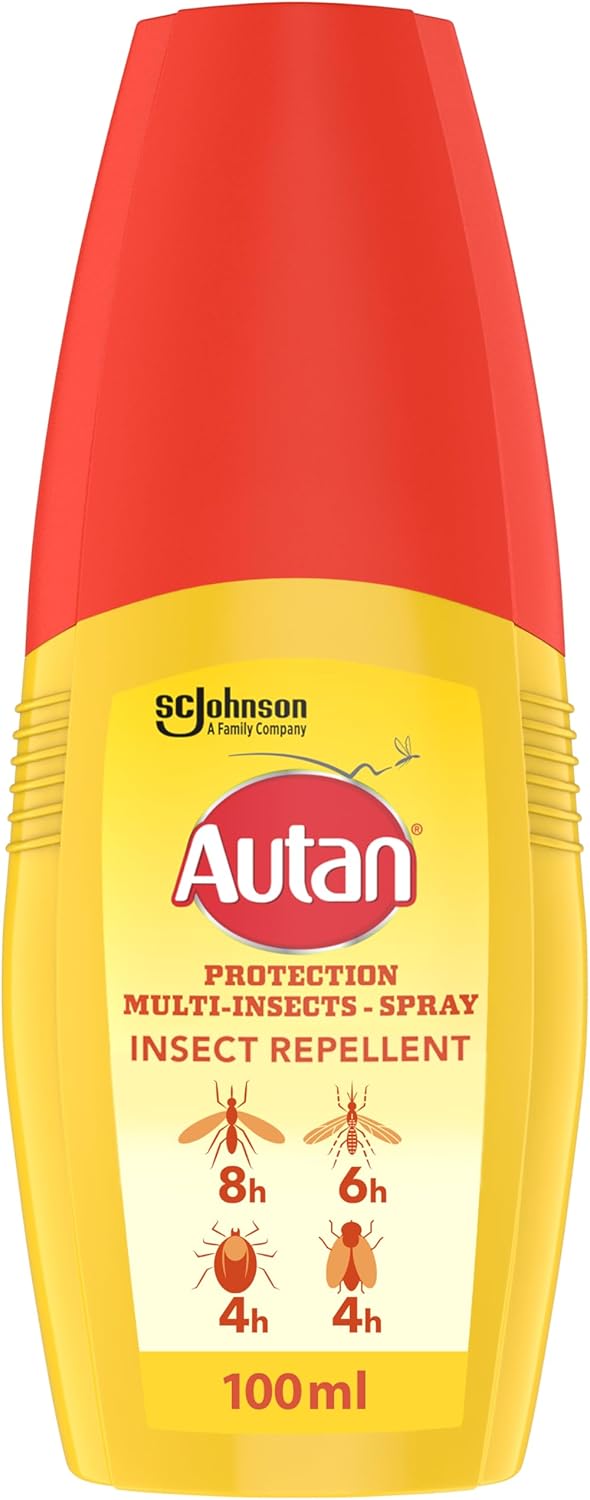 Autan Mosquito & Insect Repellent Spray 100ml | Travel Size Bug Protection Pump Spray