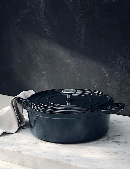 Tom Kerridge Cast Iron Blue Casserole Dish Boxed