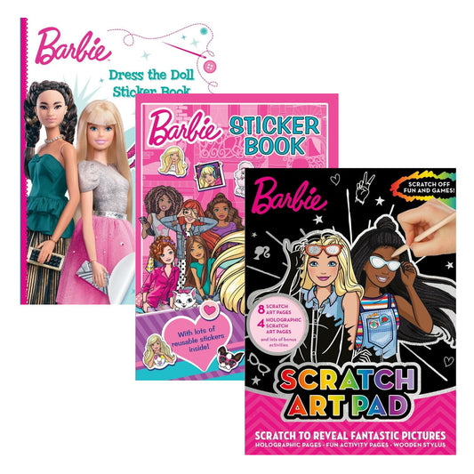 Barbie Colouring & Sticker Activity 3 Book Pack