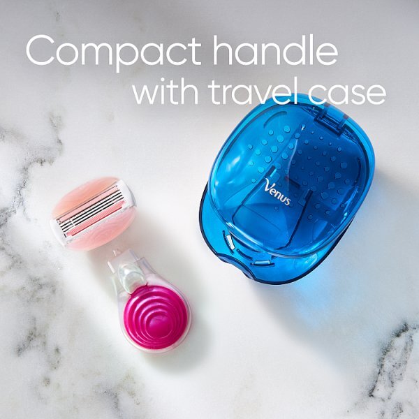 Gillette Venus Comfort Glide Snap Travel Razor | Portable Women’s Razor with Moisturising Bars