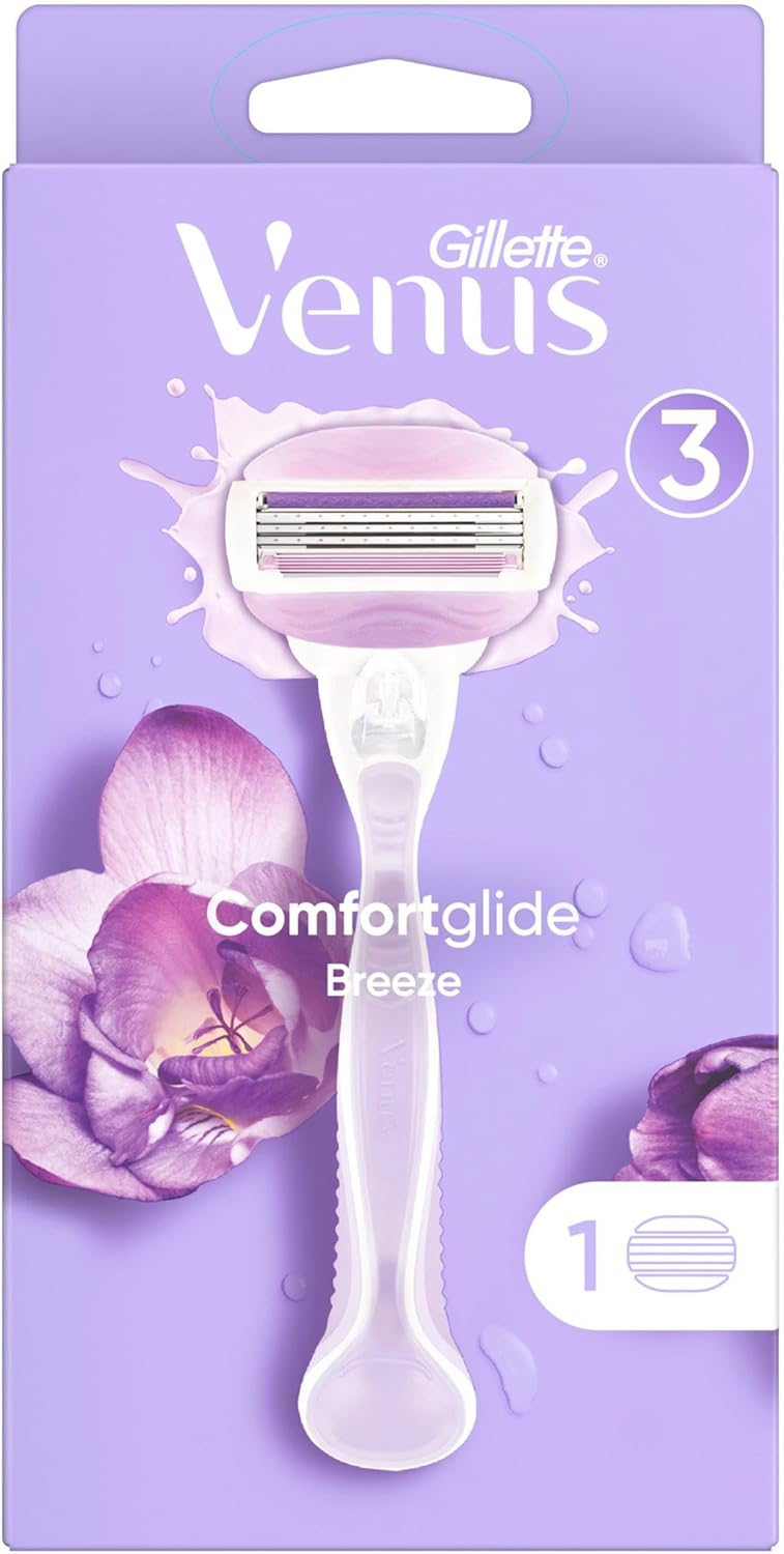 Gillette Venus Comfortglide Breeze Razor | 3 Blade Women’s Razor with Gel Bars