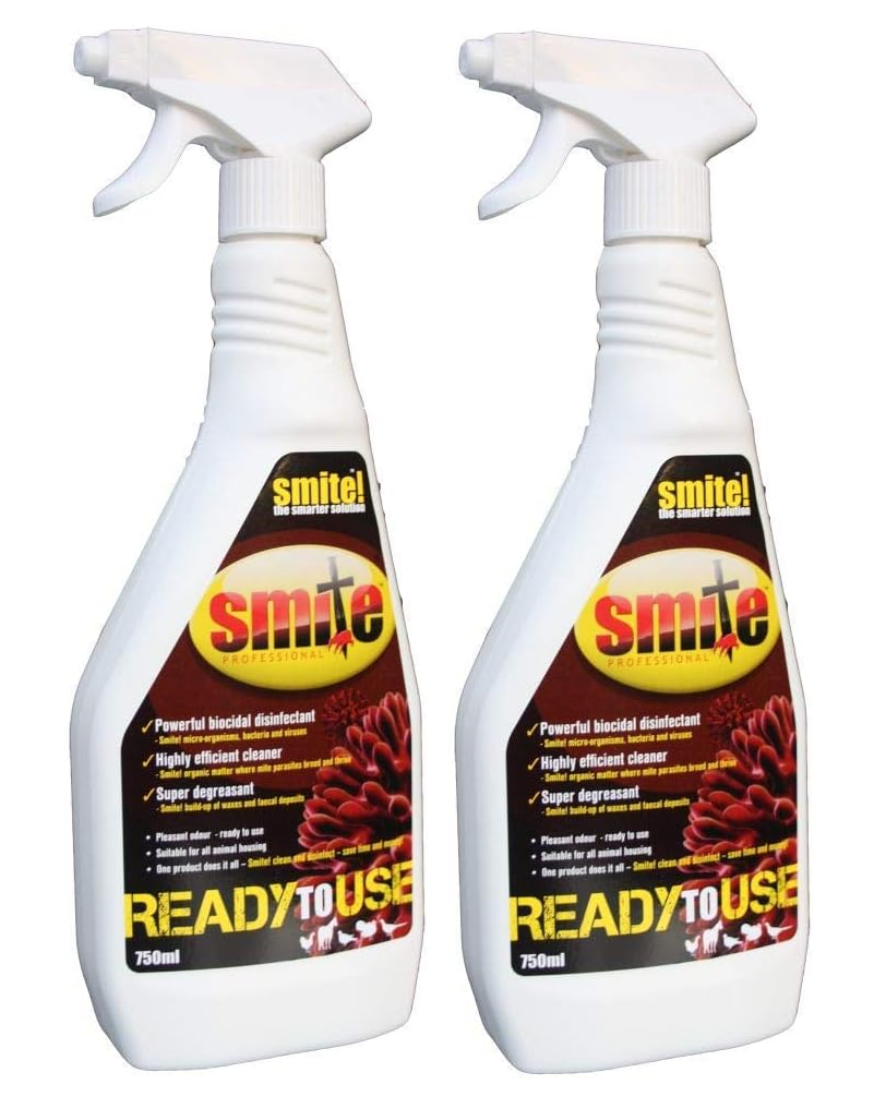 Smite Red Mite Treatment and Disinfectant Liquid Spray 750ml - Edward Leonard Conroy Ltd