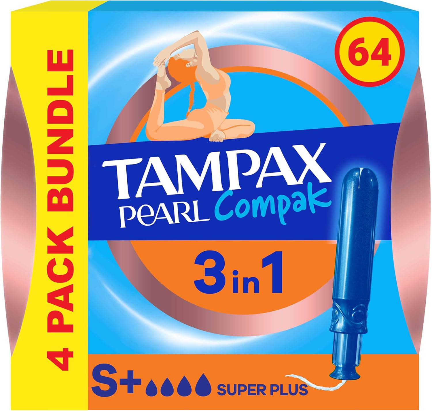 Tampax Compak Pearl Tampons Super Plus 4x16CT