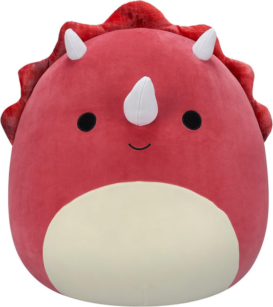 Squishmallows Original 20 Inch - Tristan the Red Triceratops Extra Large