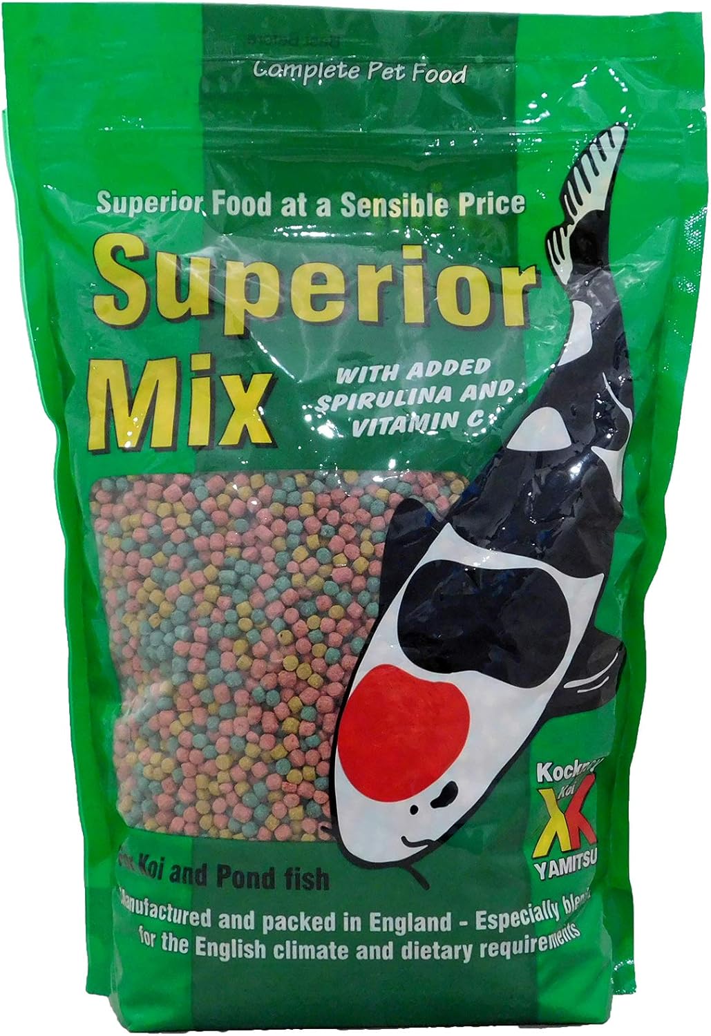 Kockney Koi Superior Mix Fish Food 8mm 1kg Bag