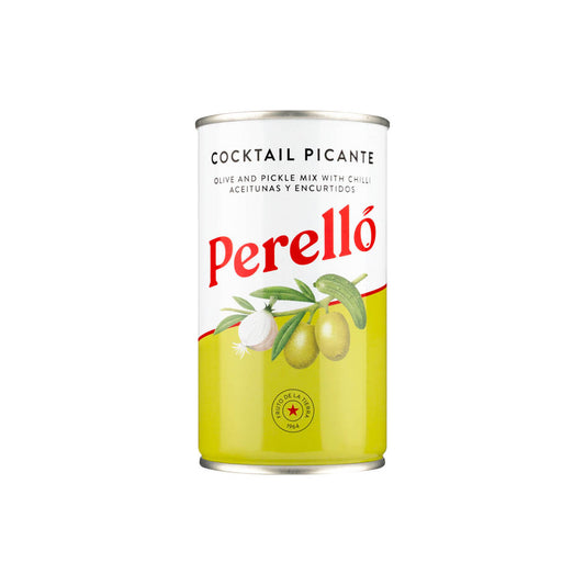 Perelló Cocktail Picante Green Olives and Pickles, 180g