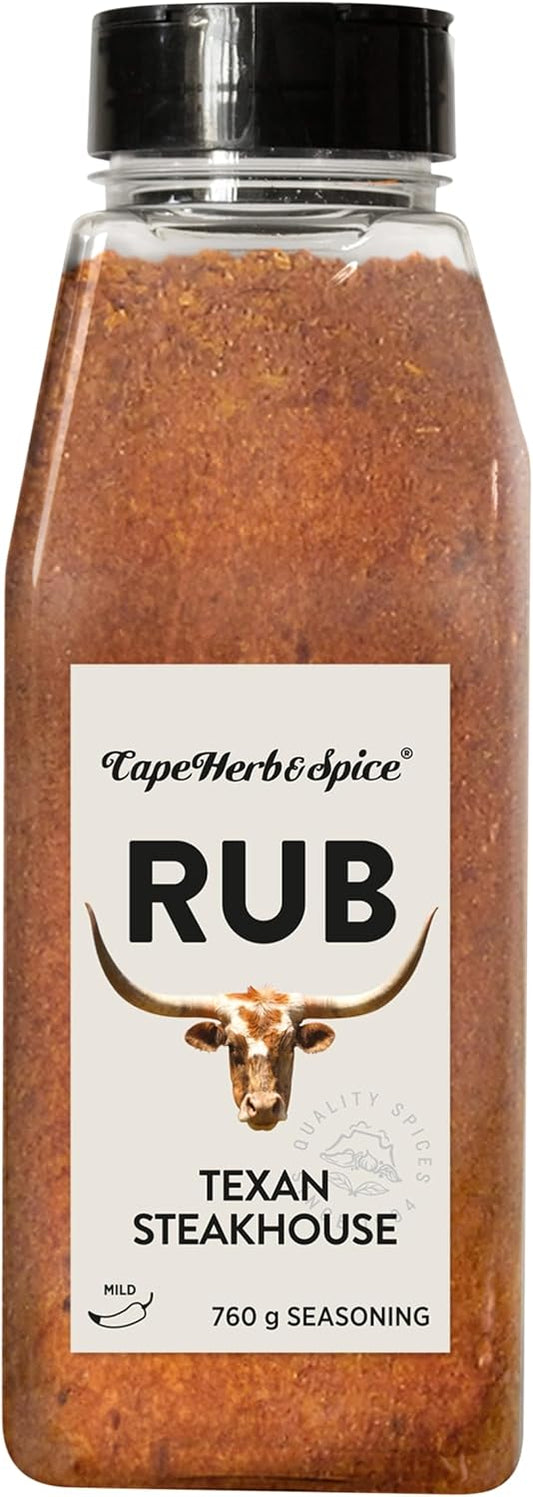 Cape Herb & Spice Texan Steakhouse Seasoning 760g | Bold BBQ & Steak Rub