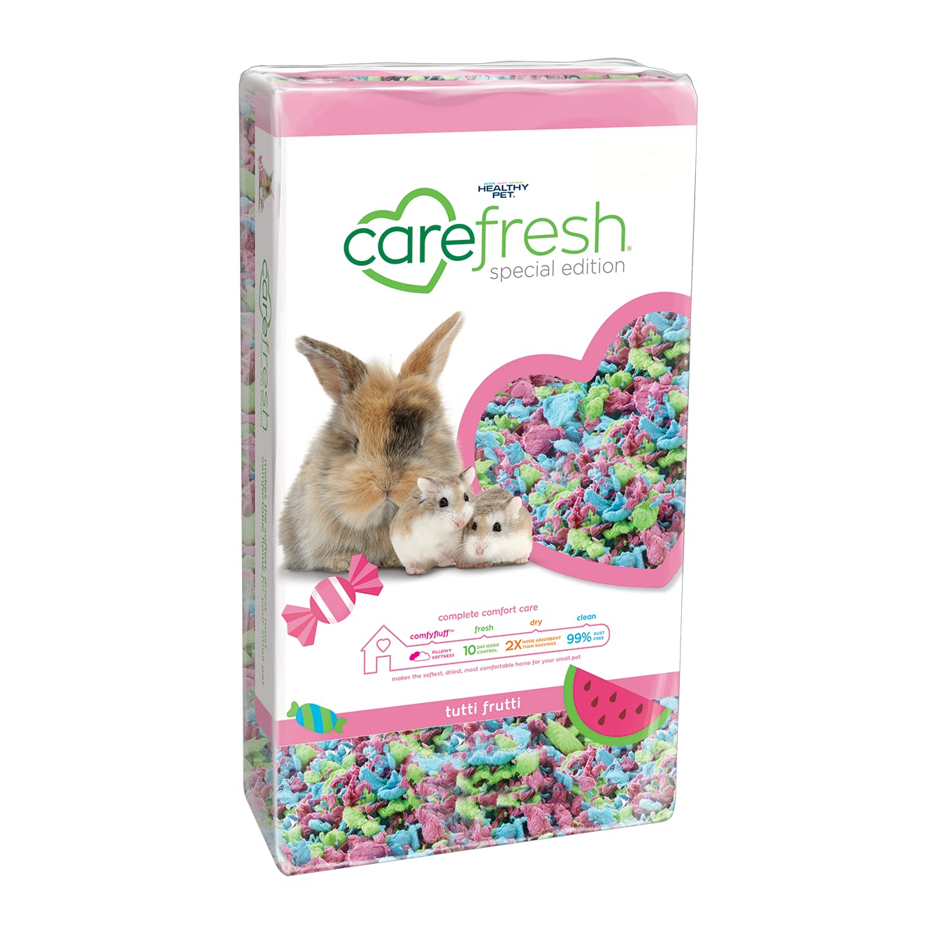 Carefresh Tutti Frutti small animal bedding 10L 