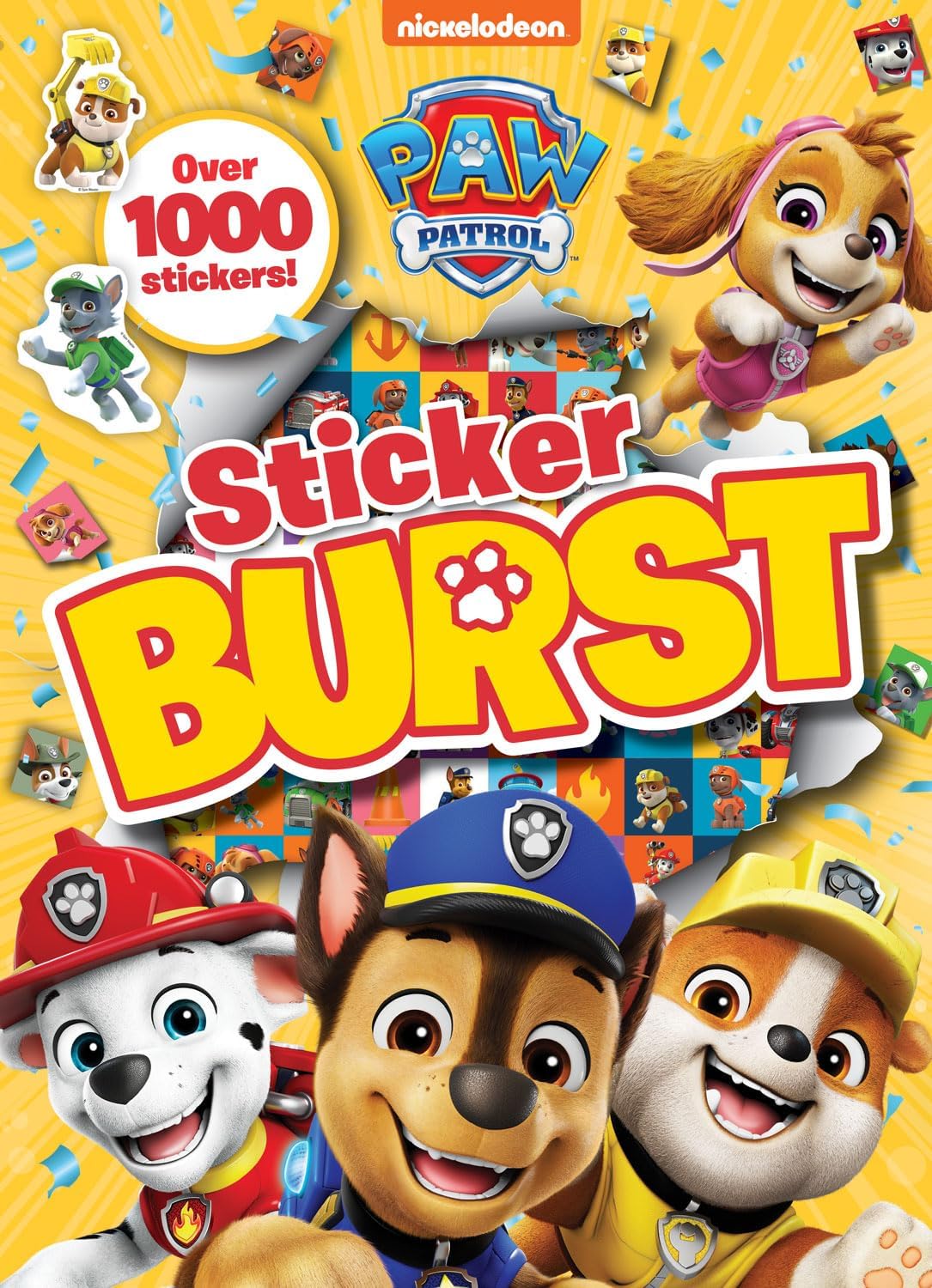 Paw Patrol Sticker Burst, Reusable Stickers Book