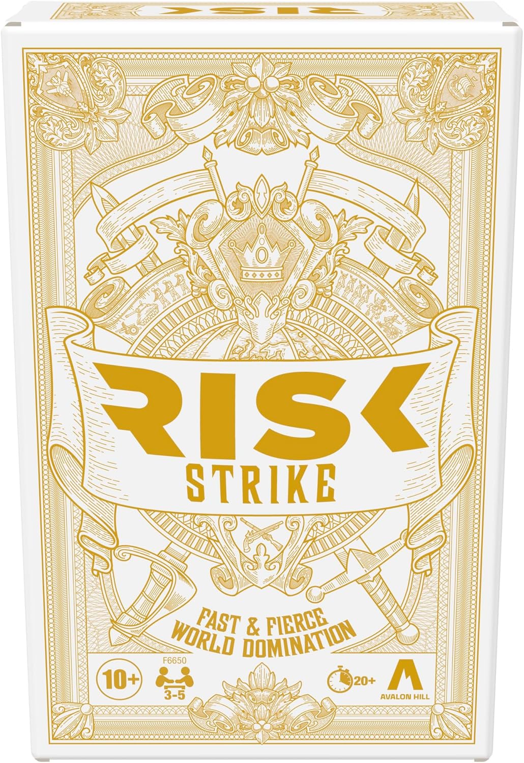 Risk Strike Cards and Dice Game, Quick-Playing Strategy Card Game for 2-5 Players