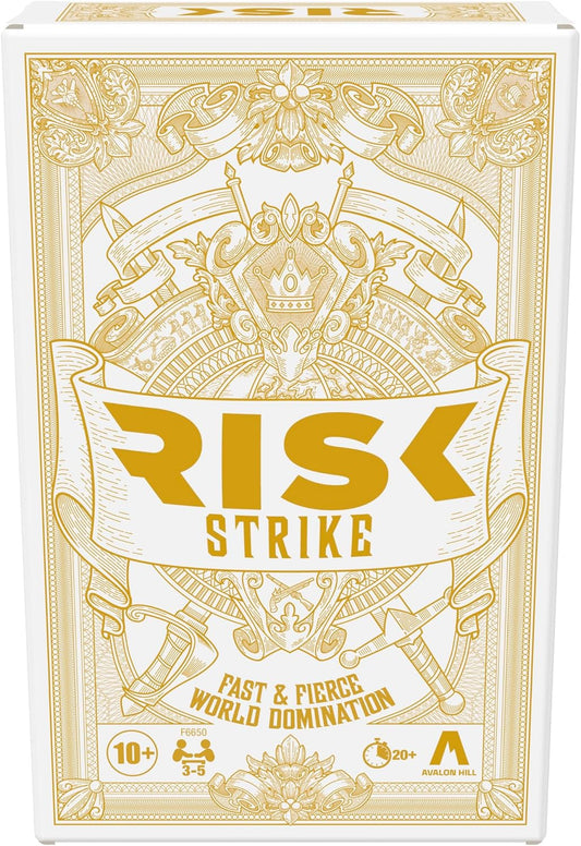 Risk Strike Cards and Dice Game, Quick-Playing Strategy Card Game for 2-5 Players