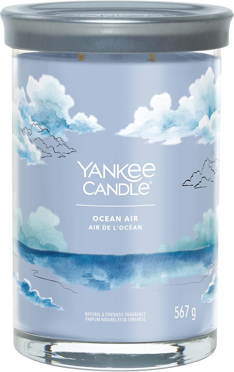 Yankee Candle Ocean Air Large Tumbler Jar Candle | Fresh Sea Breeze Home Fragrance