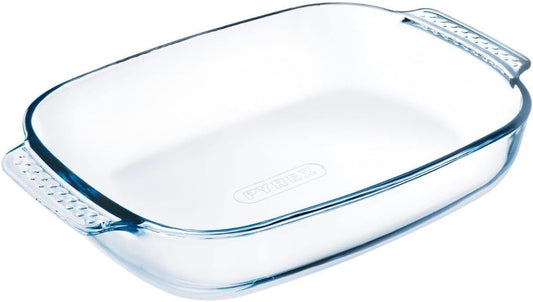 PYREX Rectangular Roaster With Easy Grip- 35 X 23cm