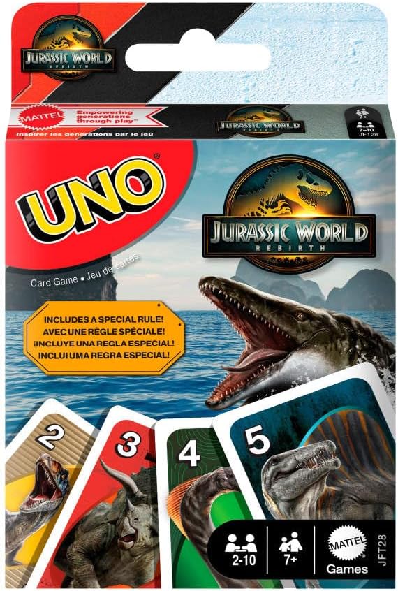 Game Uno Jurassic World Rebirth
