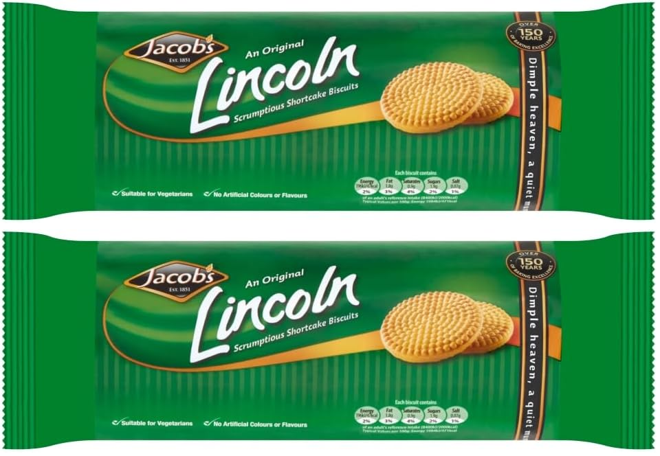 Jacob's Lincoln Scrumptious Shortcake Biscuits 200g - Edward Leonard Conroy Ltd