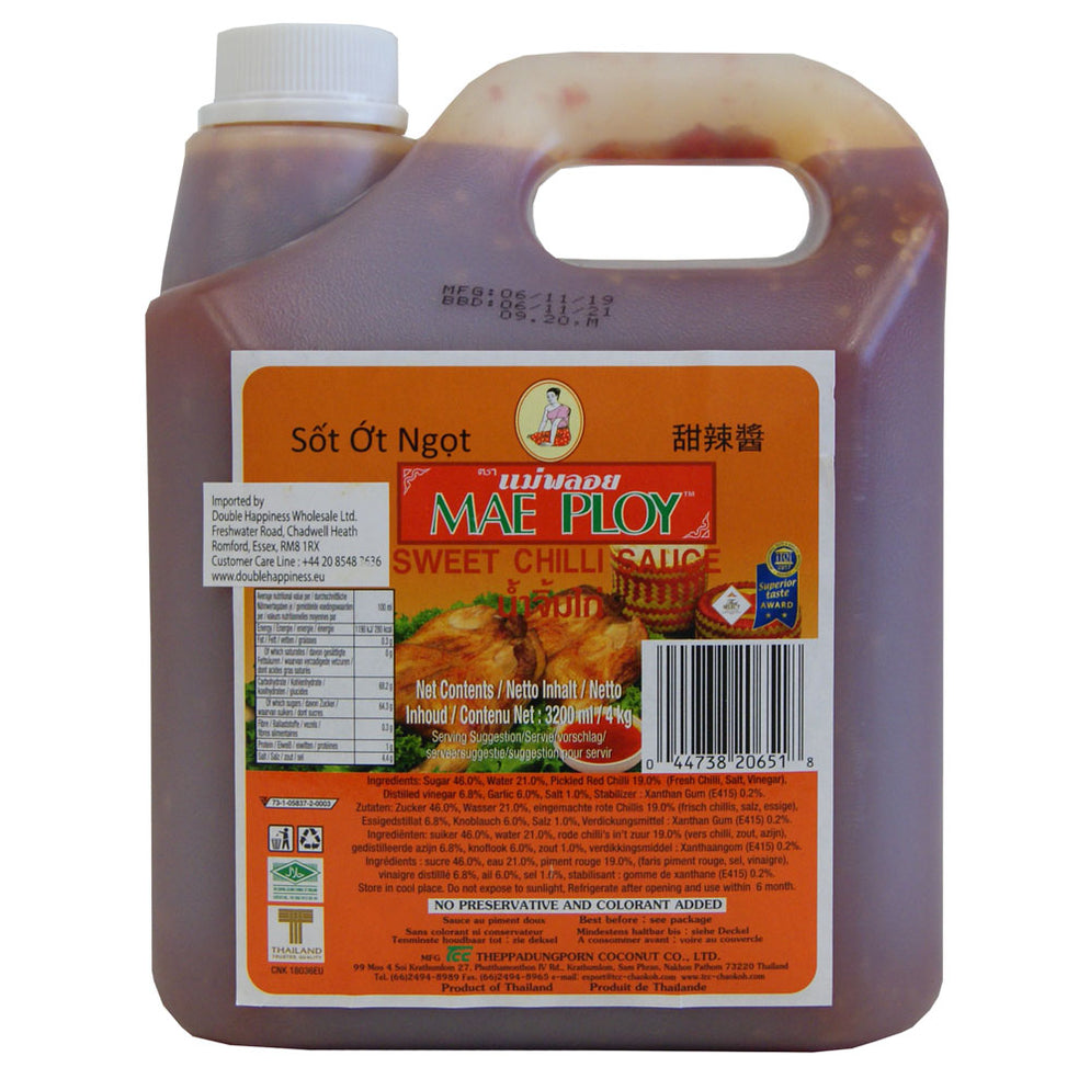 Mae Ploy Thai Sweet Chilli Sauce 4kg | Bulk Catering Sweet & Spicy Thai Dipping Sauce