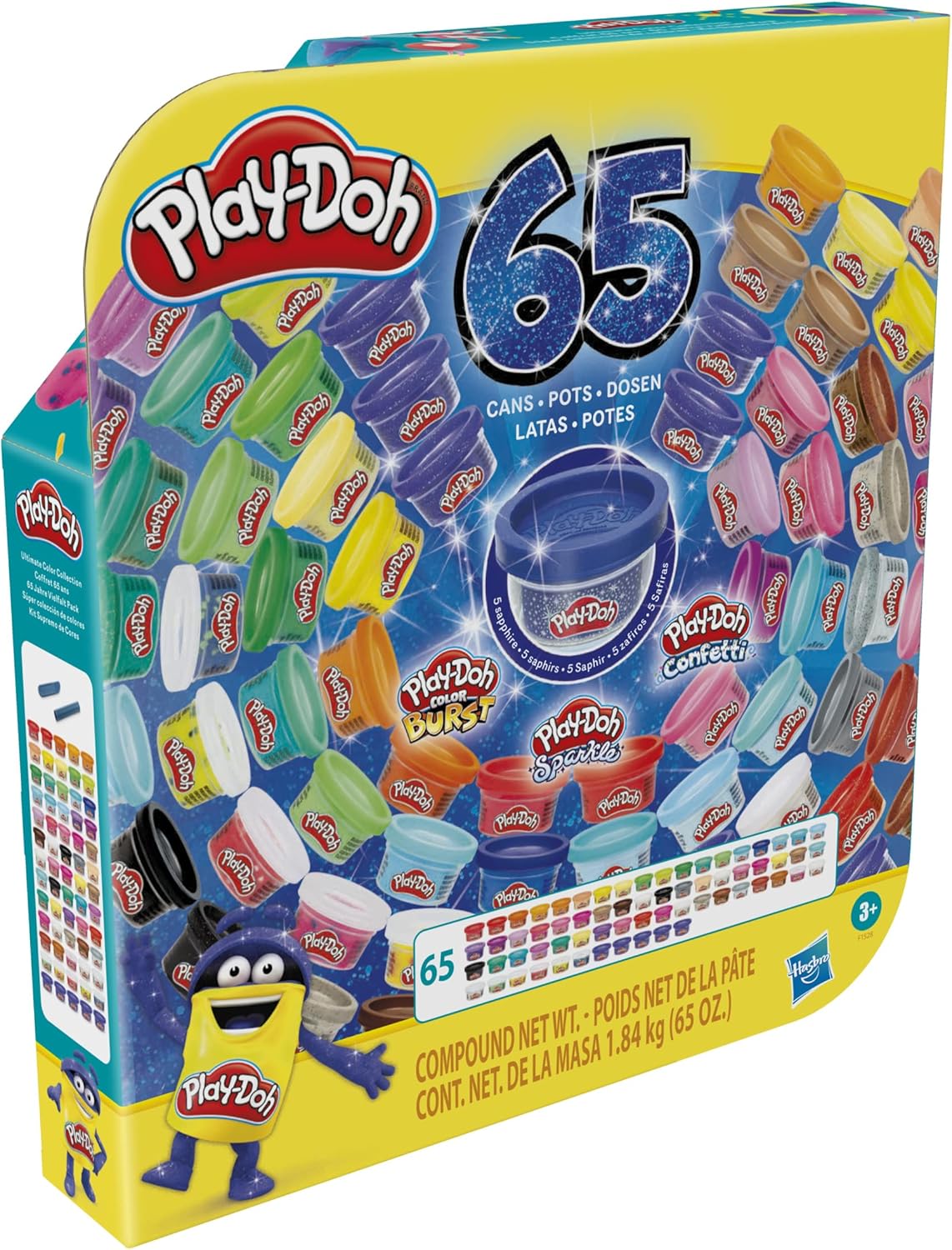 Play-Doh Ultimate Color Collection 65 Pack | Assorted Modeling Compound Set for Kids 3+