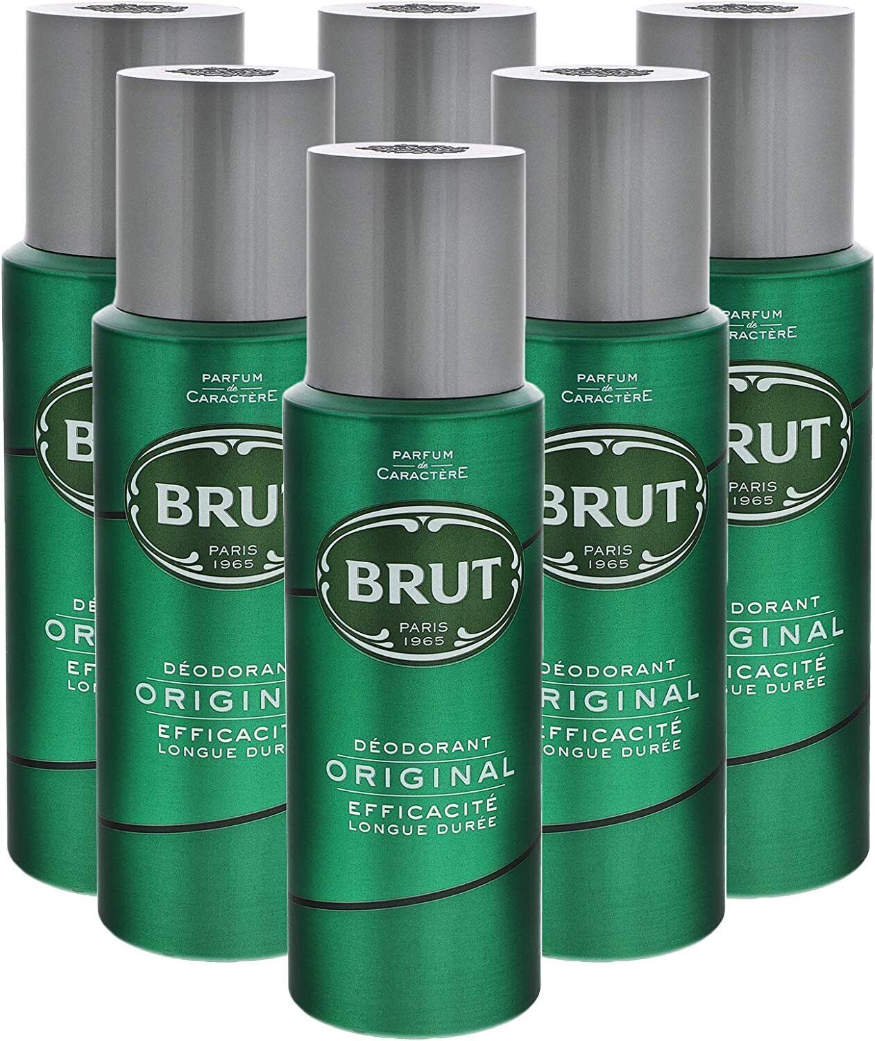 Brut Original Deodorant Spray 200ml - Pack of 6