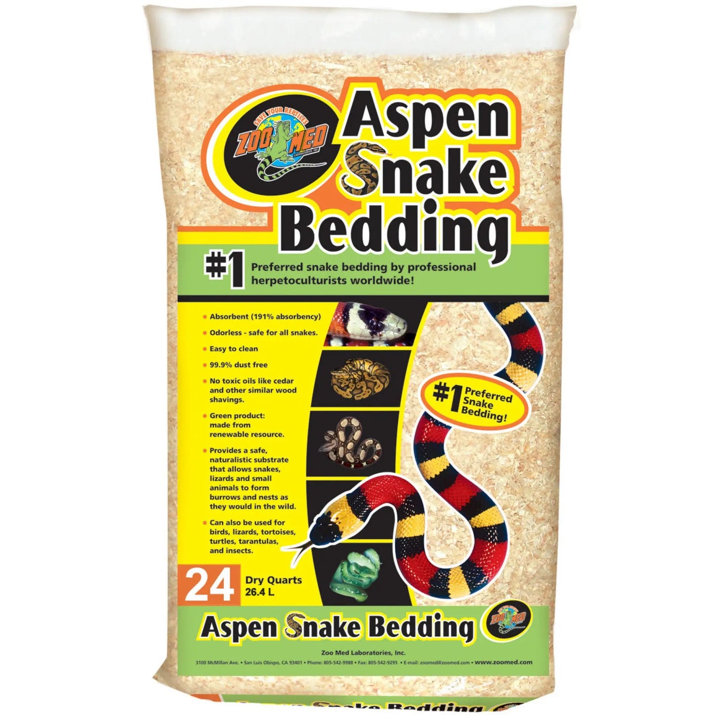 Zoo Med Aspen Snake Bedding 26.4L