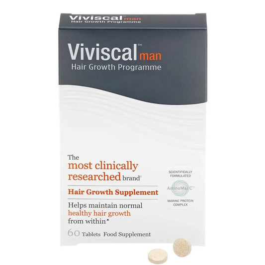 Viviscal Man Hair Growth Supplements 60 Tablets - BBE 30/04/2024 - Edward Leonard Conroy Ltd