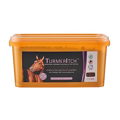 The Golden Paste Company TurmerItch for Horses - Skin and Coat Pellet Supplement - 1.5kg - Edward Leonard Conroy Ltd